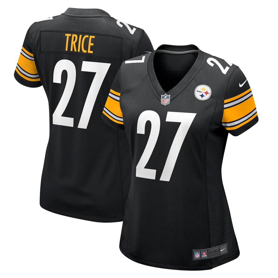 Women's Pittsburgh Steelers Cory Trice Nike  Black  Game Jersey - ujerseystore