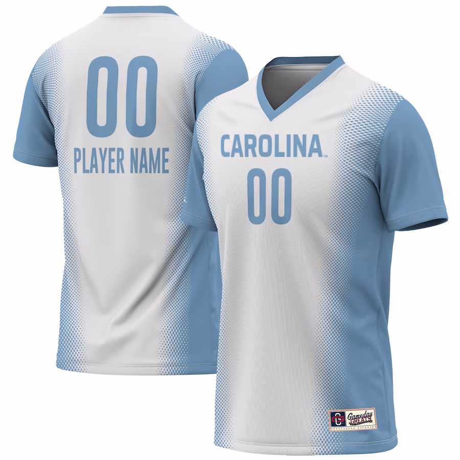 North Carolina Tar Heels GameDay Greats Unisex NIL Pick-A-Player Lightweight Women's Soccer Jersey - White - ujerseystore