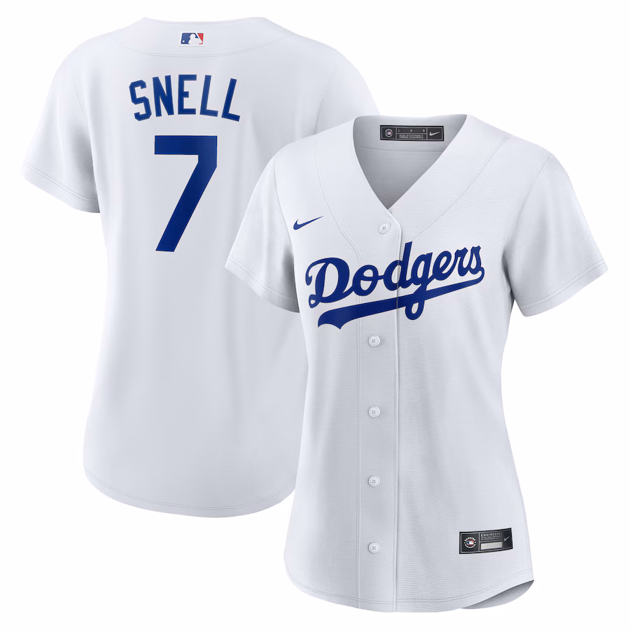 Women's Los Angeles Dodgers Blake Snell Nike White Home Replica Player Jersey - ujerseystore