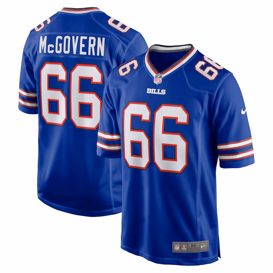 Men's Buffalo Bills Connor McGovern Nike Royal Game Player Jersey - ujerseystore
