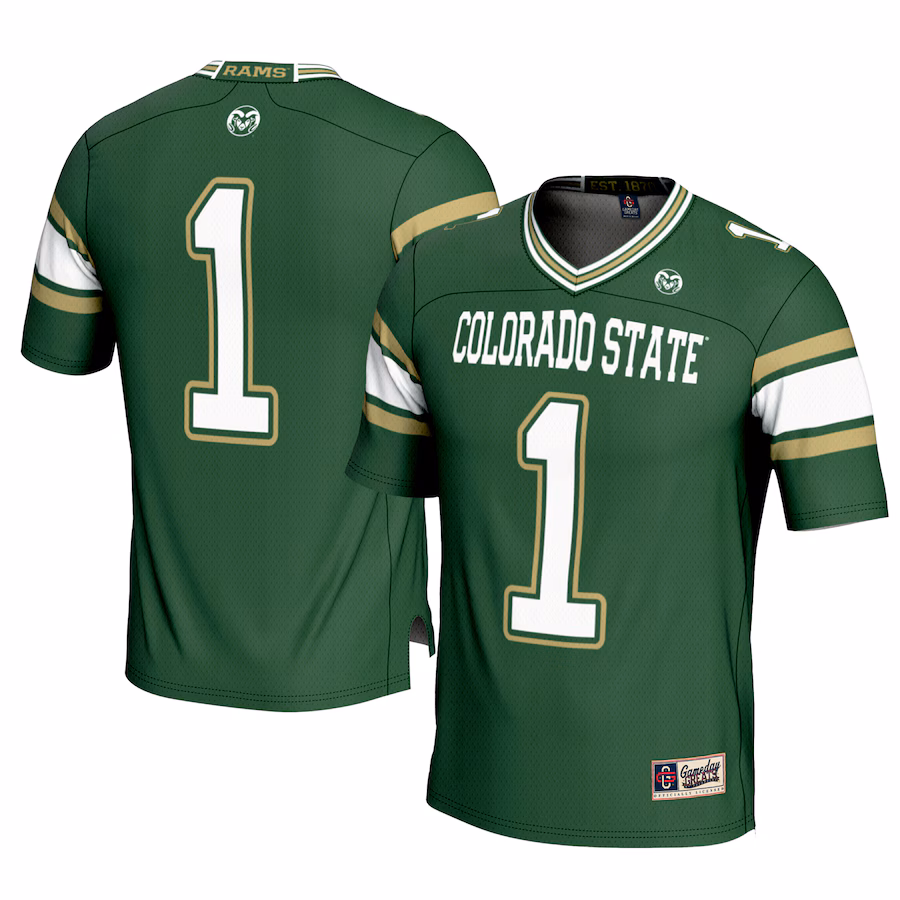 Youth GameDay Greats #1 Green Colorado State Rams Football Jersey - ujerseystore