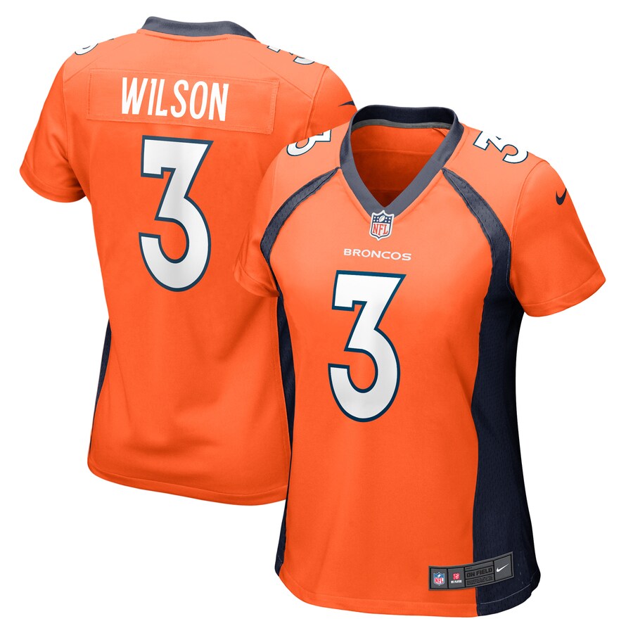 Women's Denver Broncos Russell Wilson Nike Orange Player Jersey - ujerseystore