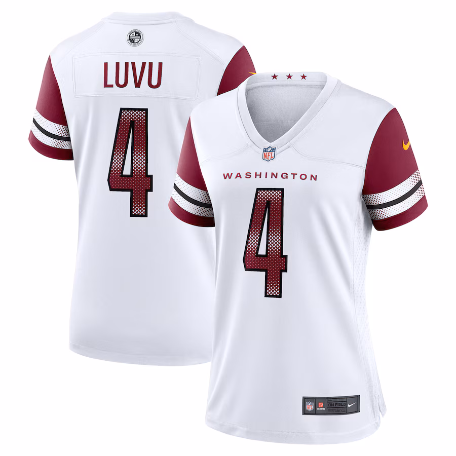 Women's Washington Commanders Frankie Luvu Nike White Game Jersey - ujerseystore