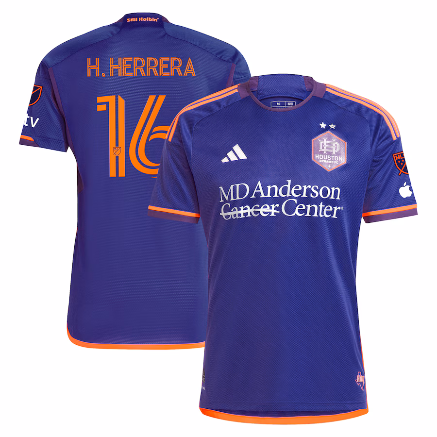 Men's Houston Dynamo FC Héctor Herrera adidas Purple 2024 Still Holdin' Authentic Player Jersey - ujerseystore