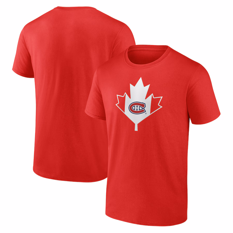 Men's Montreal Canadiens Red Canada Day T-Shirt - ujerseystore