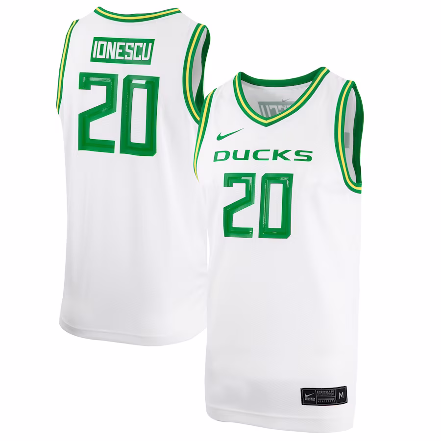 Sabrina Ionescu Oregon Ducks Nike Unisex Replica Basketball Jersey - White - ujerseystore