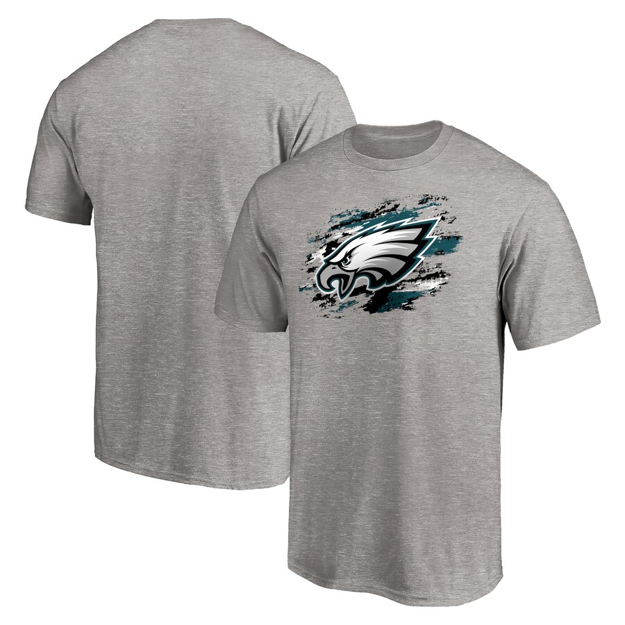 Men's Philadelphia Eagles Heather Gray True Color T-Shirt - ujerseystore