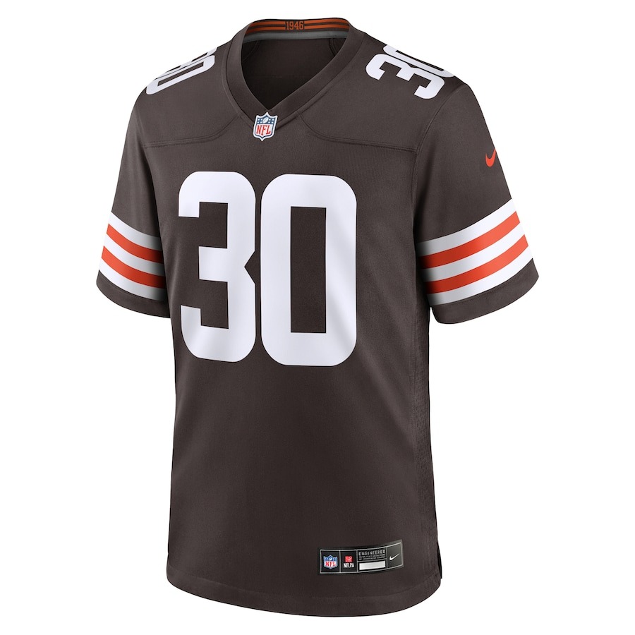 Men's Cleveland Browns Devin Bush Nike  Brown  Game Jersey - ujerseystore