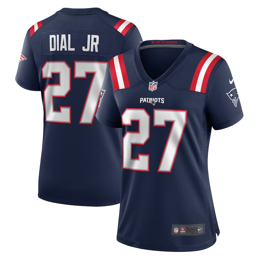 Women's New England Patriots Marcellas Dial Jr. Nike Navy Game Jersey - ujerseystore
