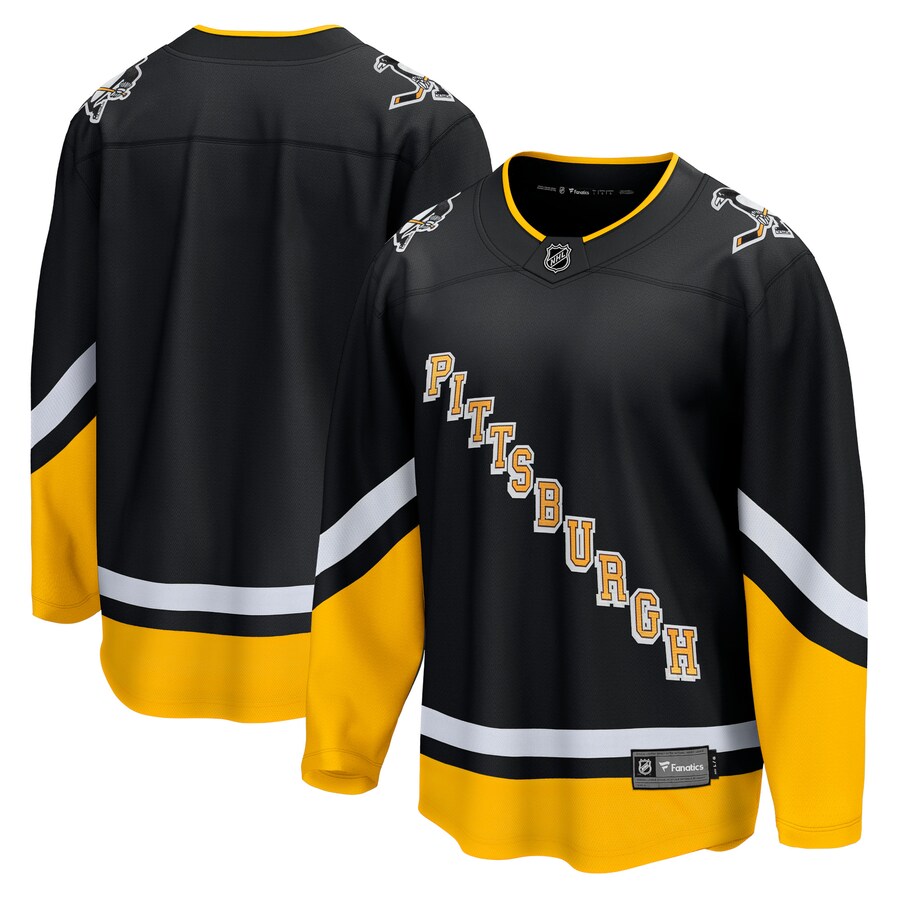 Men's Pittsburgh Penguins Fanatics Branded Black 2021/22 Alternate Premier Breakaway Jersey - ujerseystore