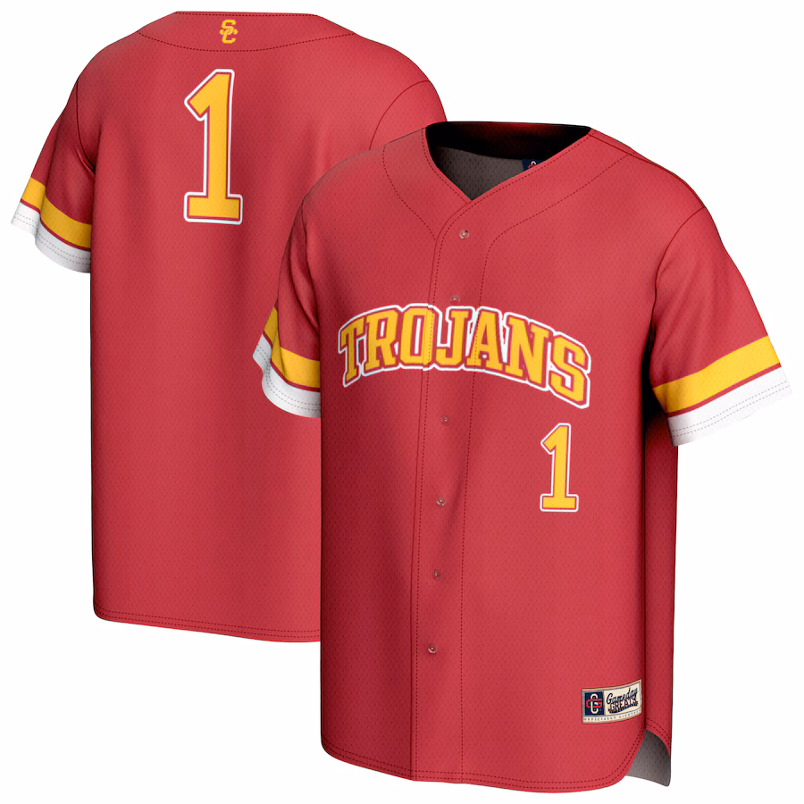 Youth GameDay Greats Cardinal USC Trojans Collegiate Baseball Fashion Jersey - ujerseystore