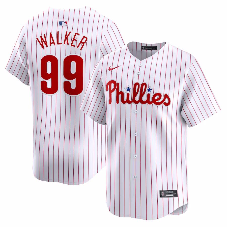 Men's Philadelphia Phillies Taijuan Walker Nike White Home Limited Player Jersey - ujerseystore