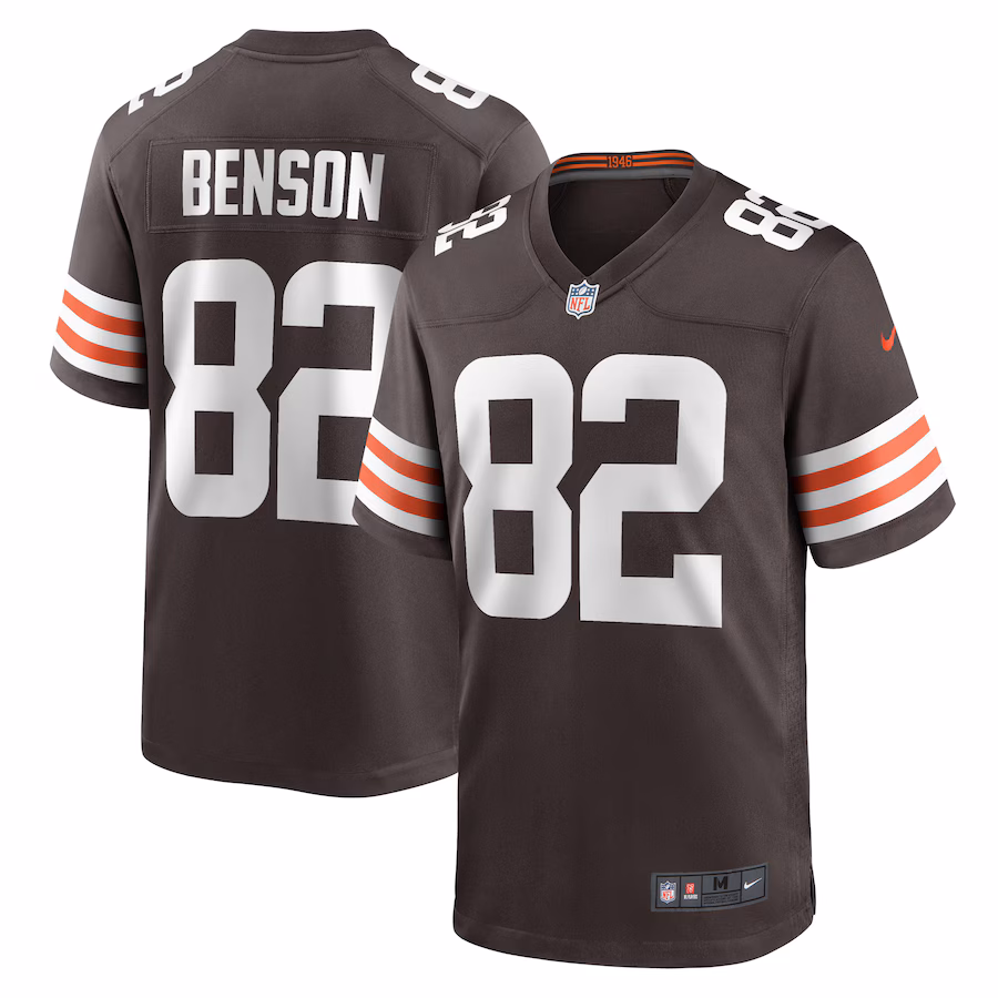 Men's Cleveland Browns Trinity Benson Nike  Brown Team Game Jersey - ujerseystore