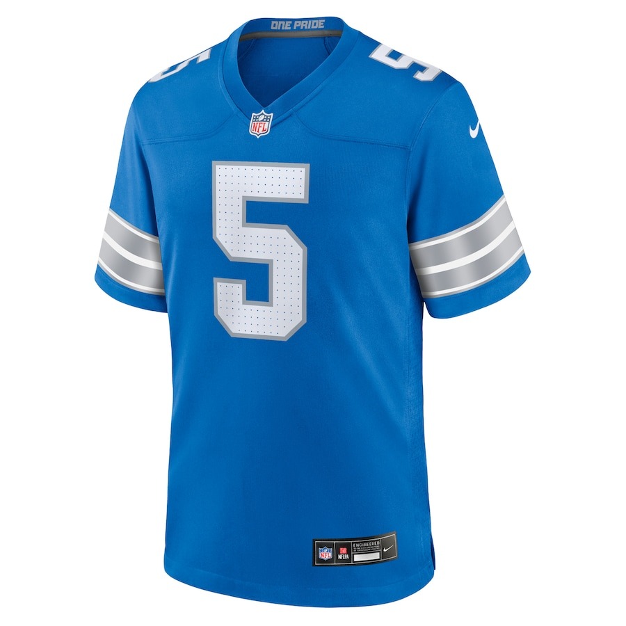 Men's Detroit Lions David Montgomery Nike Blue Game Jersey - ujerseystore