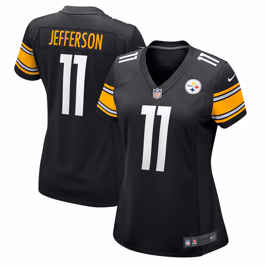 Women's Pittsburgh Steelers Van Jefferson Nike Black Game Jersey - ujerseystore