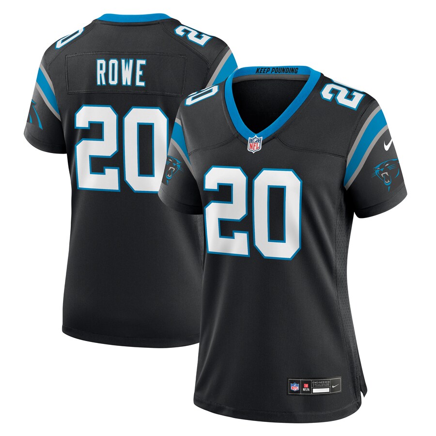 Women's Carolina Panthers Eric Rowe Nike Black Game Jersey - ujerseystore