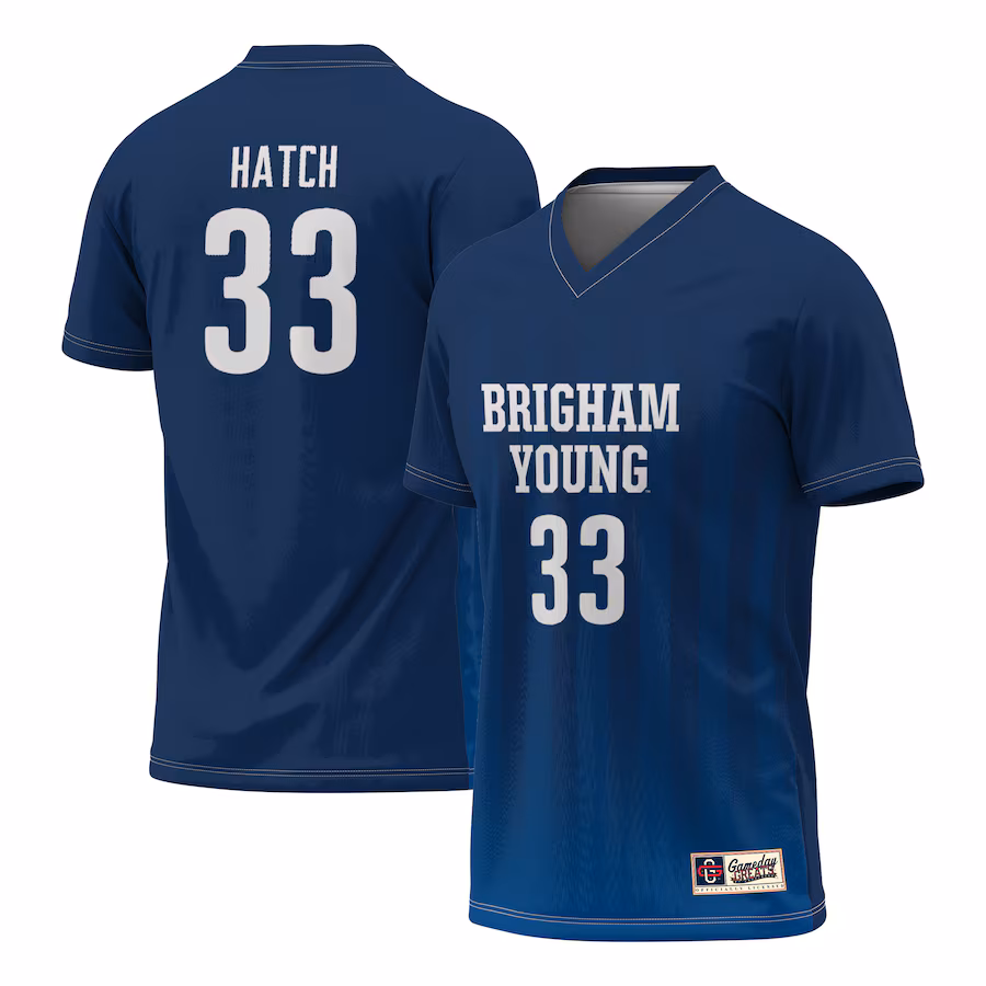 Youth GameDay Greats Ashley Hatch Navy BYU Cougars Women's Soccer Fashion Jersey - ujerseystore