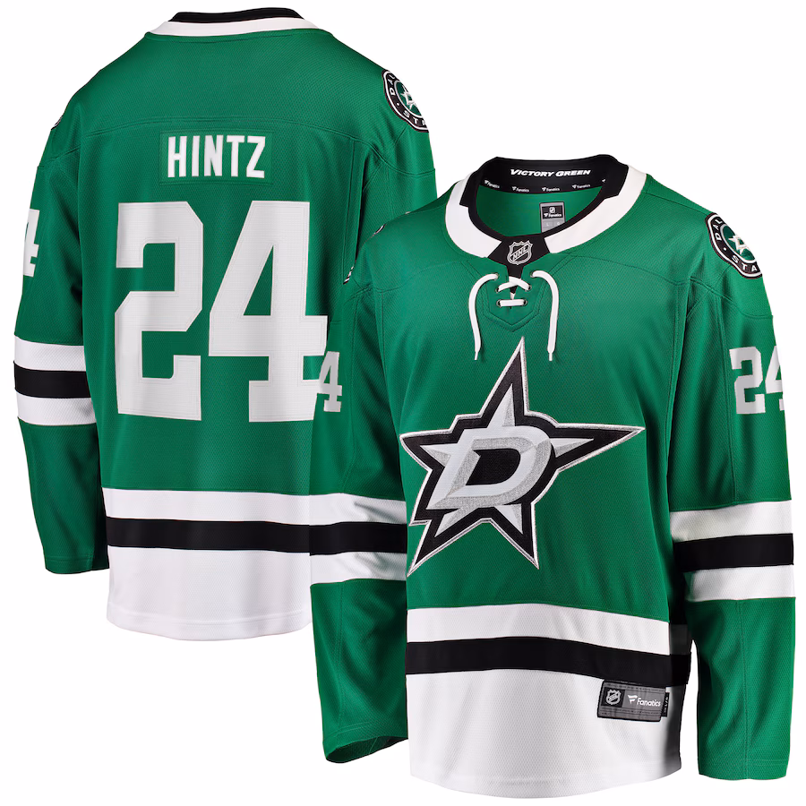 Men's Dallas Stars Roope Hintz Fanatics Kelly Green Home Breakaway Player Jersey - ujerseystore