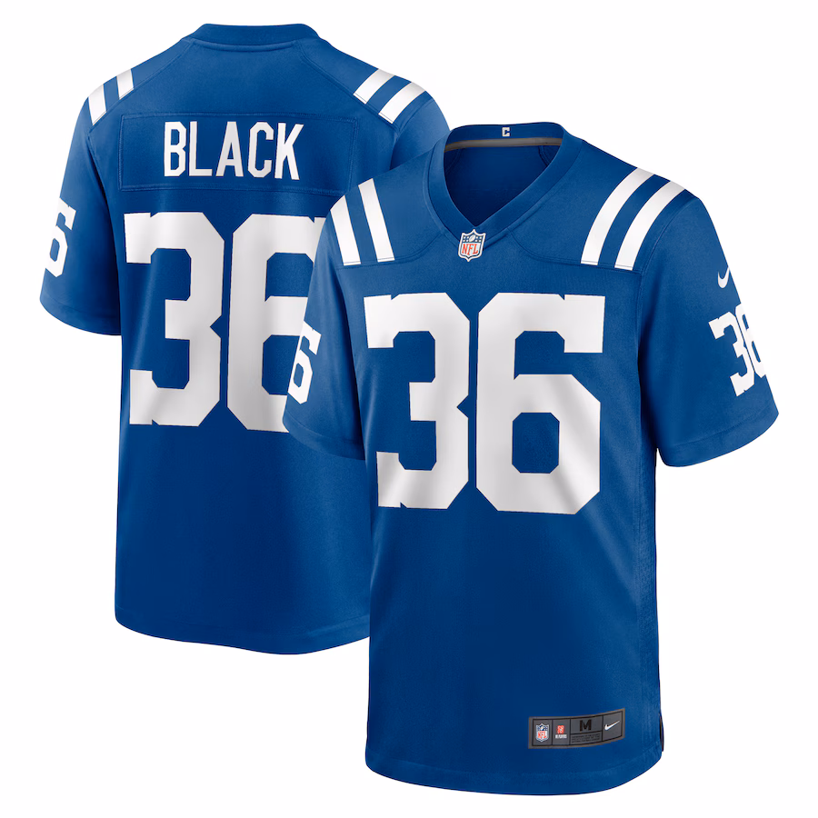Men's Indianapolis Colts Henry Black Nike  Royal Team Game Jersey - ujerseystore