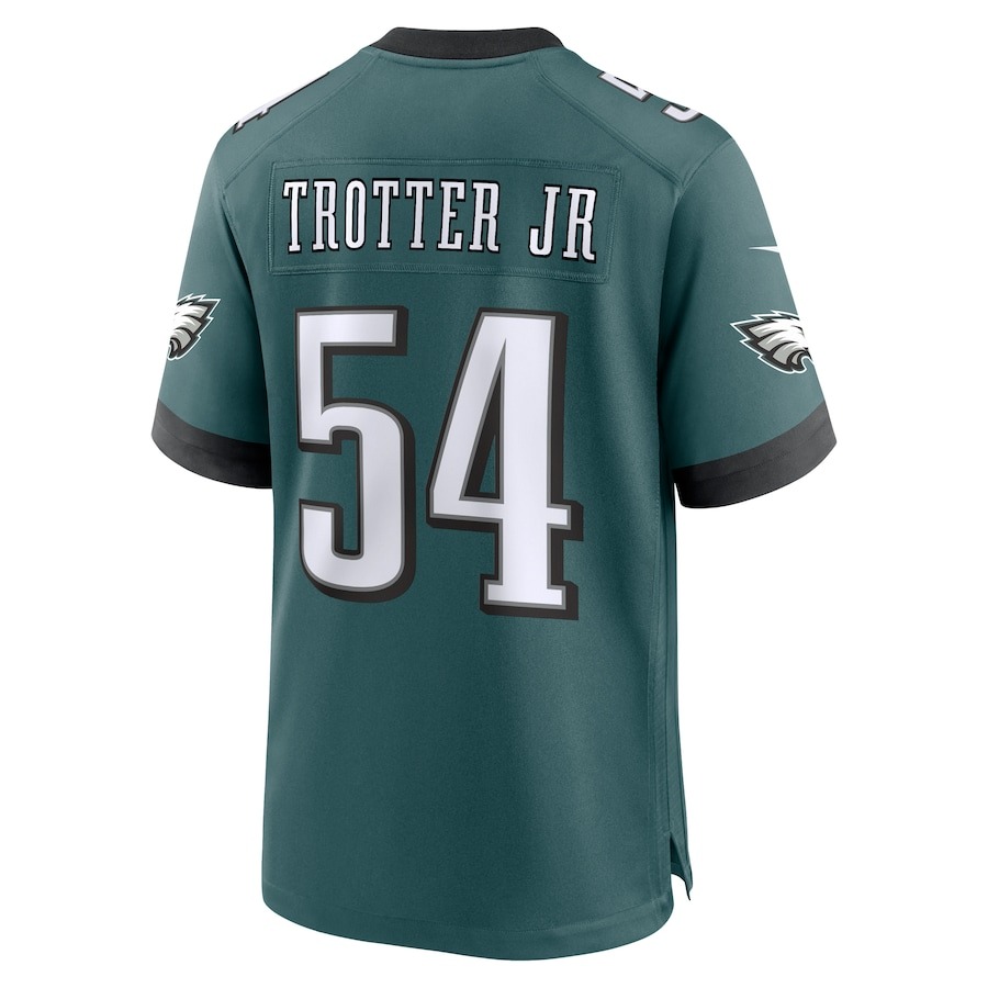 Men's Philadelphia Eagles Jeremiah Trotter Jr. Nike Green Game Jersey - ujerseystore