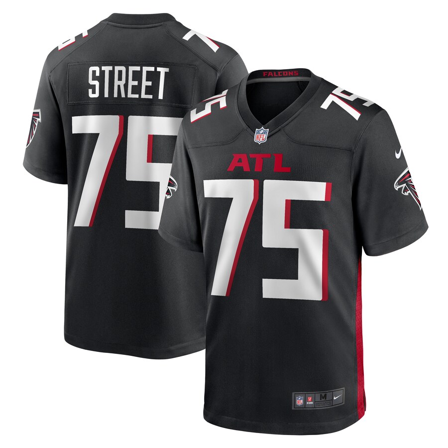 Men's Atlanta Falcons Kentavius Street Nike  Black  Game Jersey - ujerseystore