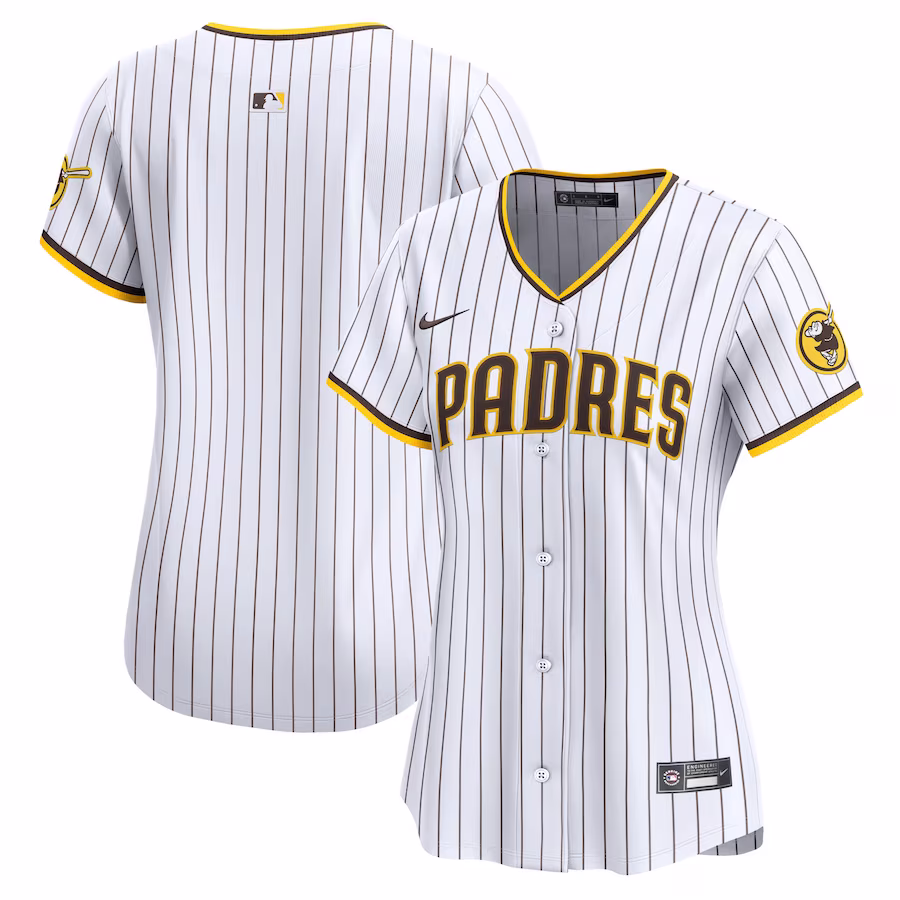 Women's San Diego Padres Nike White Home Limited Jersey - ujerseystore
