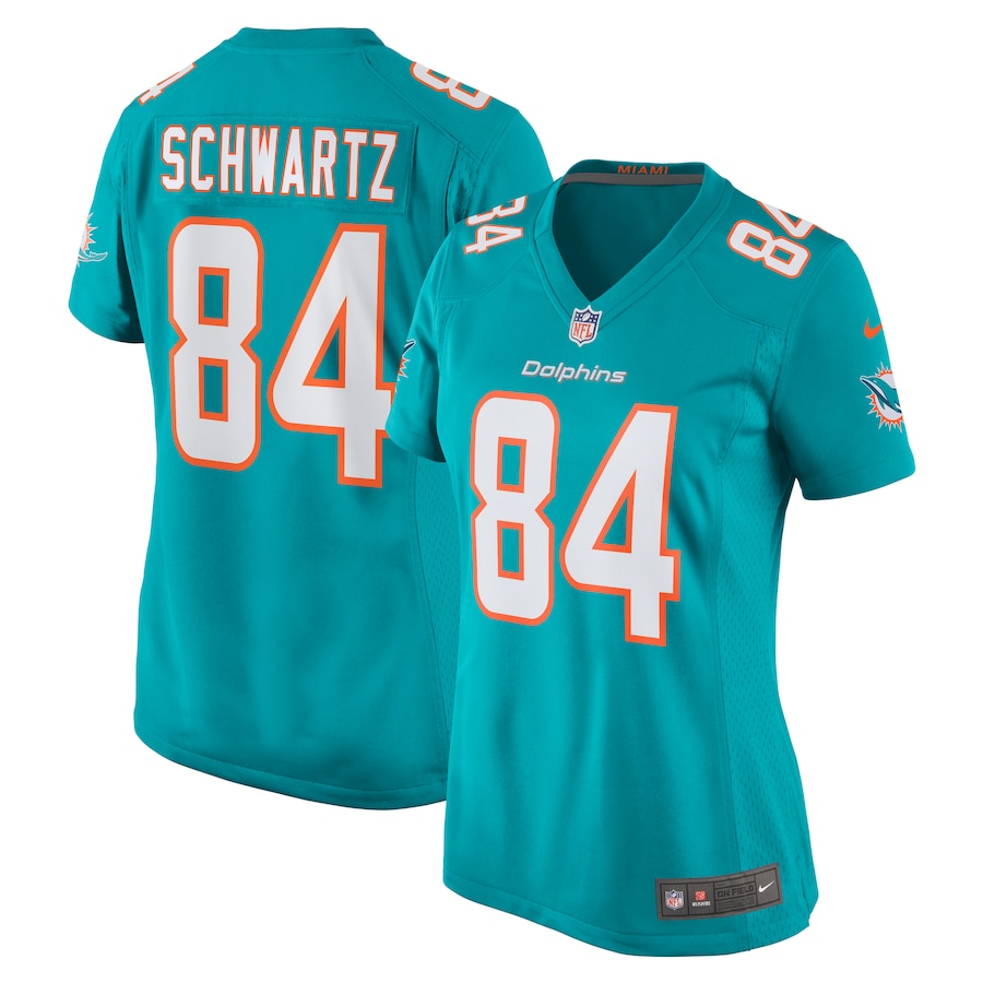 Women's Miami Dolphins Anthony Schwartz Nike  Aqua Team Game Jersey - ujerseystore