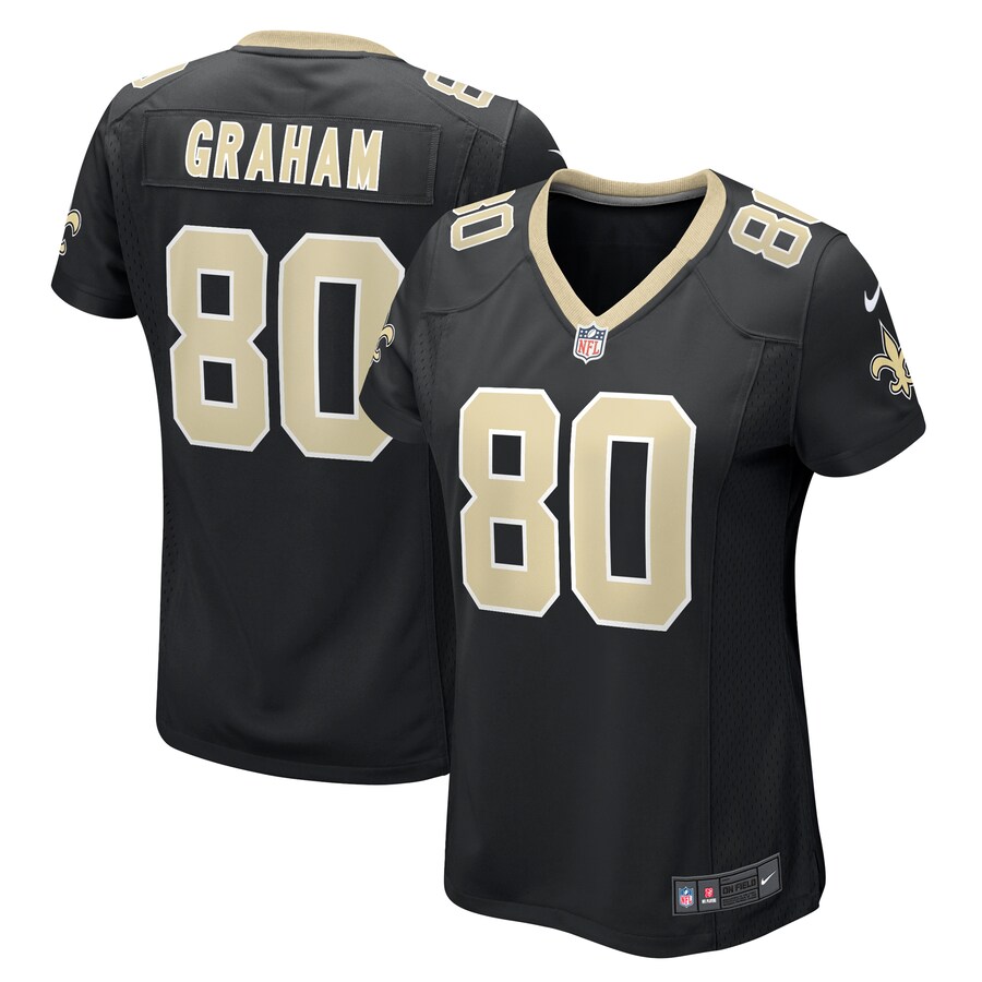 Women's New Orleans Saints Jimmy Graham Nike  Black Team Game Jersey - ujerseystore