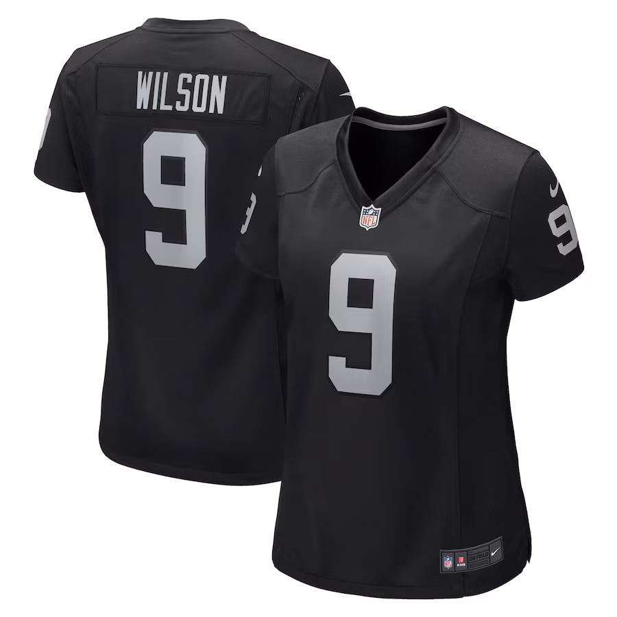 Women's Las Vegas Raiders Tyree Wilson Nike Black Game Jersey - ujerseystore