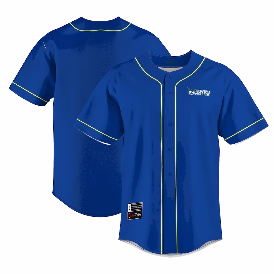 Georgia College Bobcats GameDay Greats Youth  Lightweight Baseball Jersey - Blue - ujerseystore