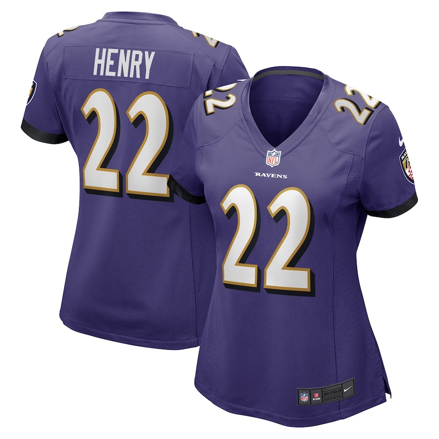 Women's Baltimore Ravens Derrick Henry Nike Purple Game Player Jersey - ujerseystore