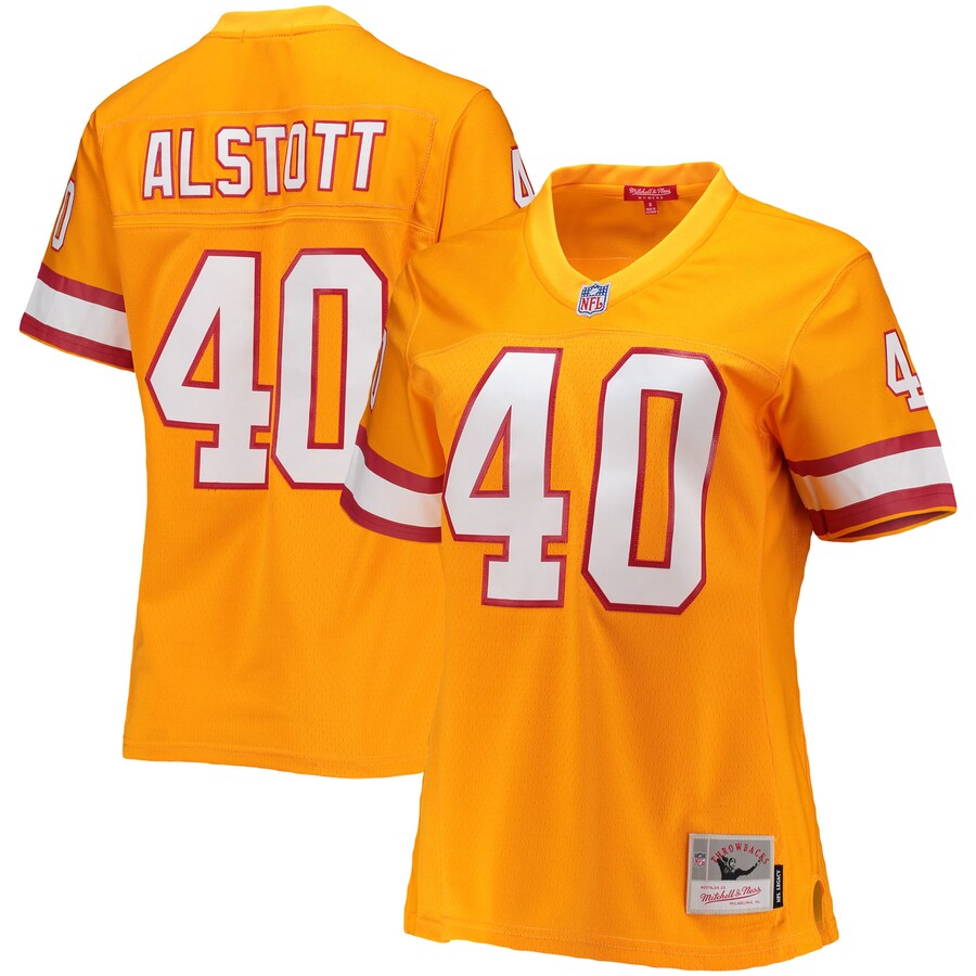 Women's Tampa Bay Buccaneers Mike Alstott Mitchell & Ness Orange Legacy Replica Player Jersey - ujerseystore