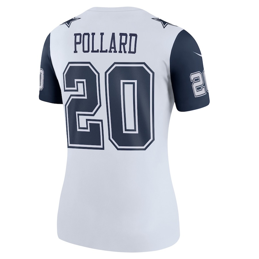 Women's Dallas Cowboys Tony Pollard Nike White Alternate Legend Jersey - ujerseystore