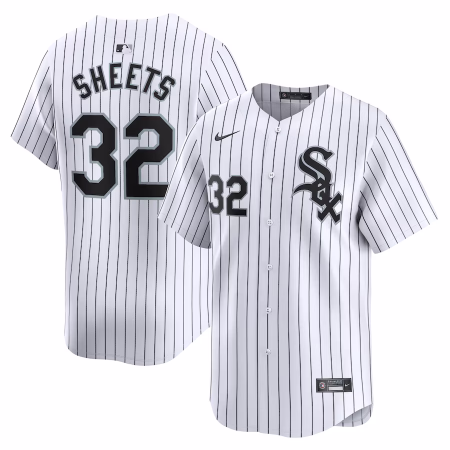 Men's Chicago White Sox Gavin Sheets Nike White Home Limited Player Jersey - ujerseystore