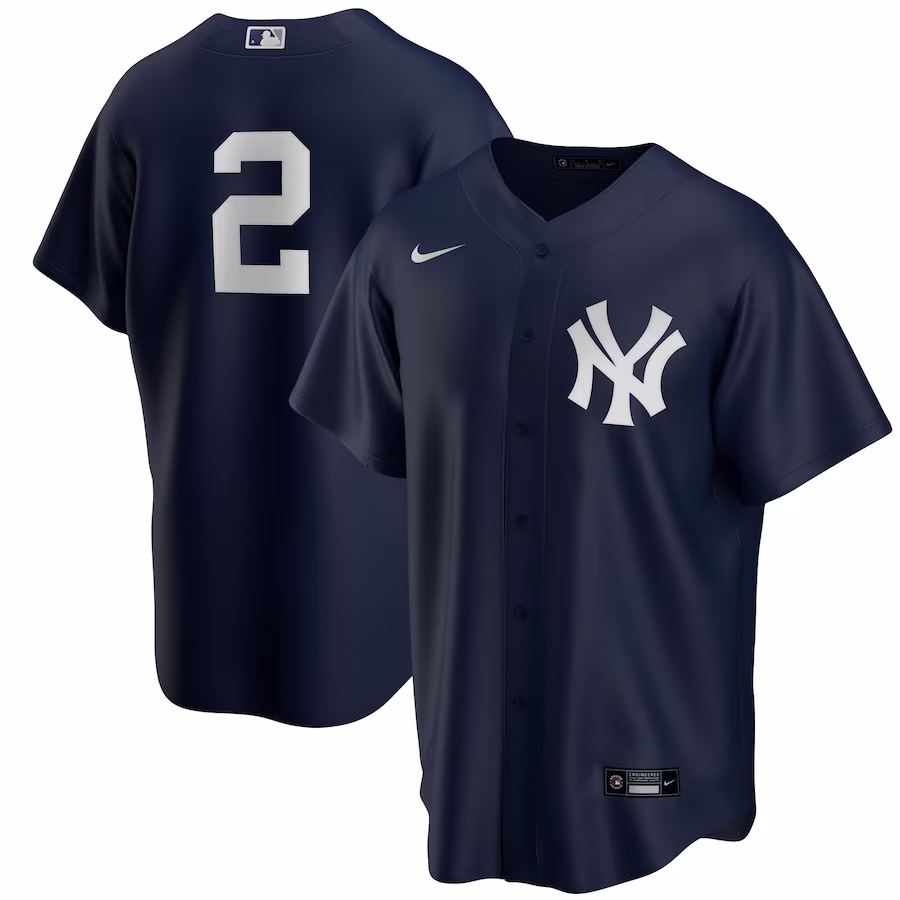 Men's New York Yankees Derek Jeter Nike Navy Alternate Replica Player Jersey - ujerseystore
