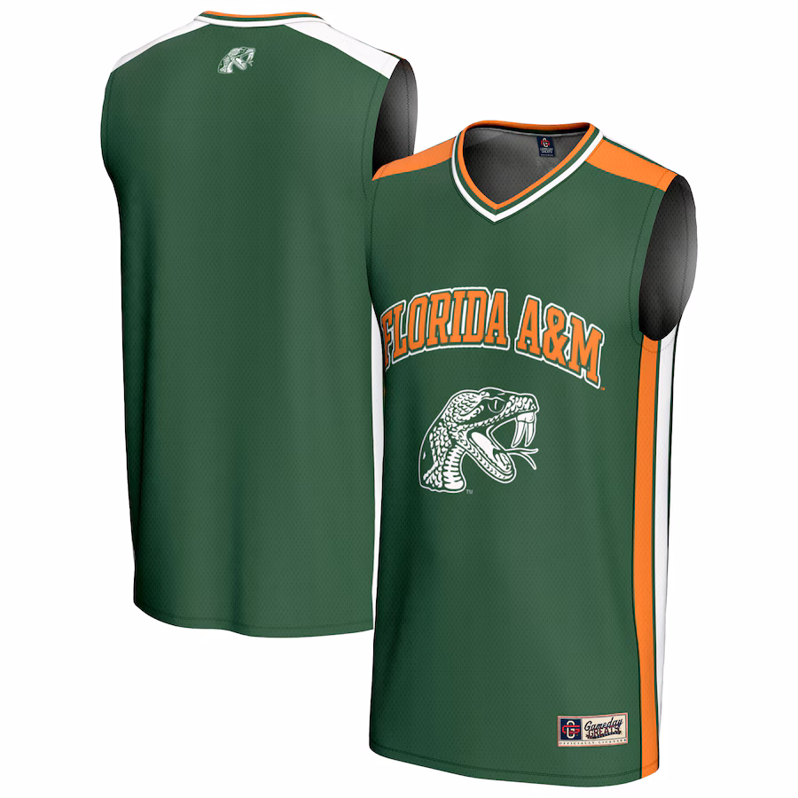 Youth GameDay Greats  Green Florida A&M Rattlers Basketball Jersey - ujerseystore