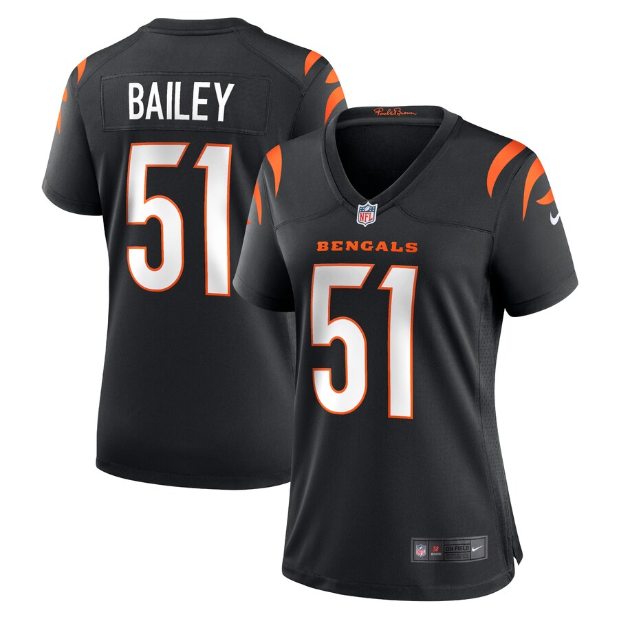 Women's Cincinnati Bengals Markus Bailey Nike Black Game Jersey - ujerseystore