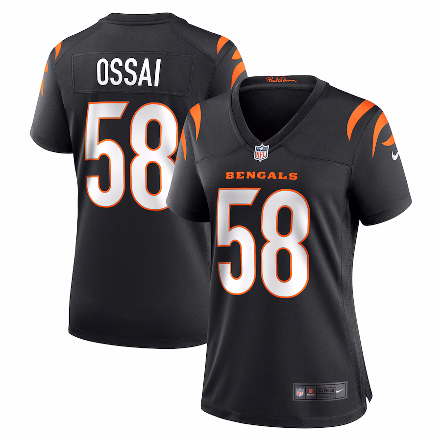 Women's Cincinnati Bengals Joseph Ossai Nike Black Game Jersey - ujerseystore