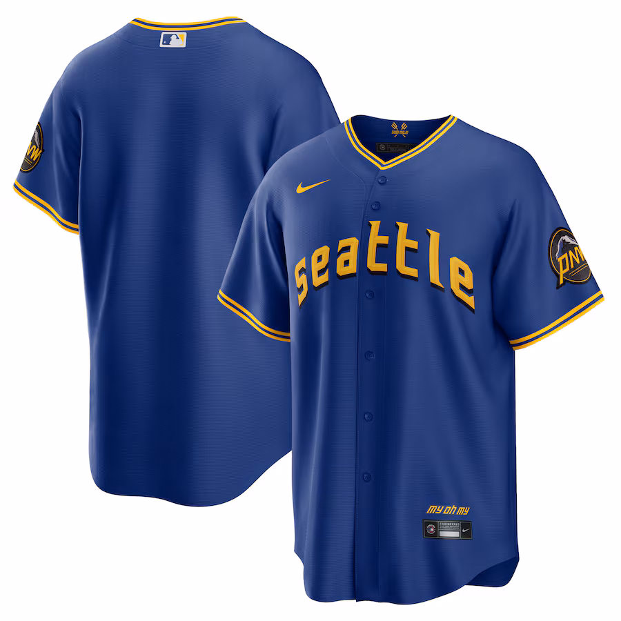Men's Seattle Mariners  Nike Royal City Connect Replica Jersey - ujerseystore
