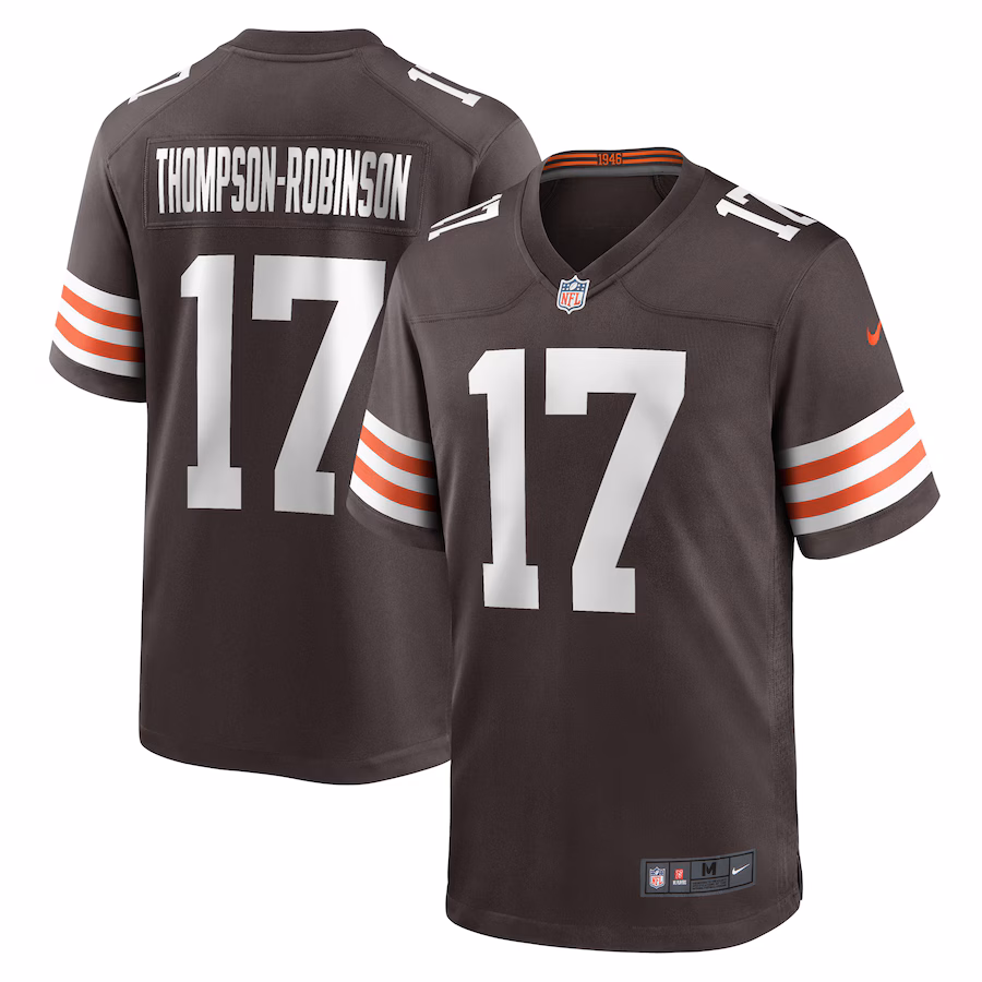 Men's Cleveland Browns Dorian Thompson-Robinson Nike  Brown Team Game Jersey - ujerseystore