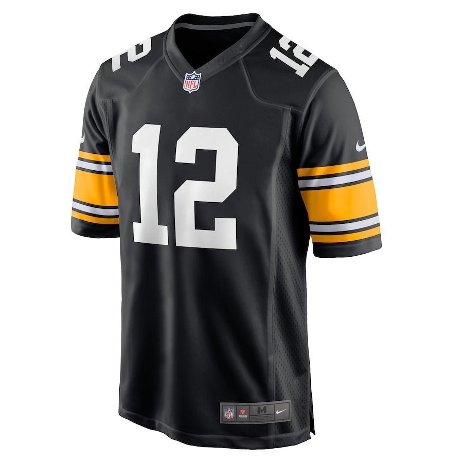 Men's Pittsburgh Steelers Terry Bradshaw Nike Black Retired Player Jersey - ujerseystore