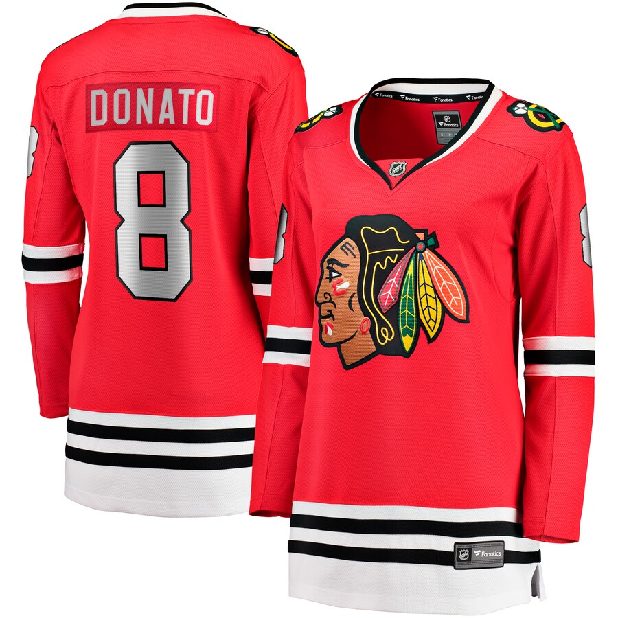 Women's Chicago Blackhawks Ryan Donato Fanatics Branded Red Home Breakaway Player Jersey - ujerseystore