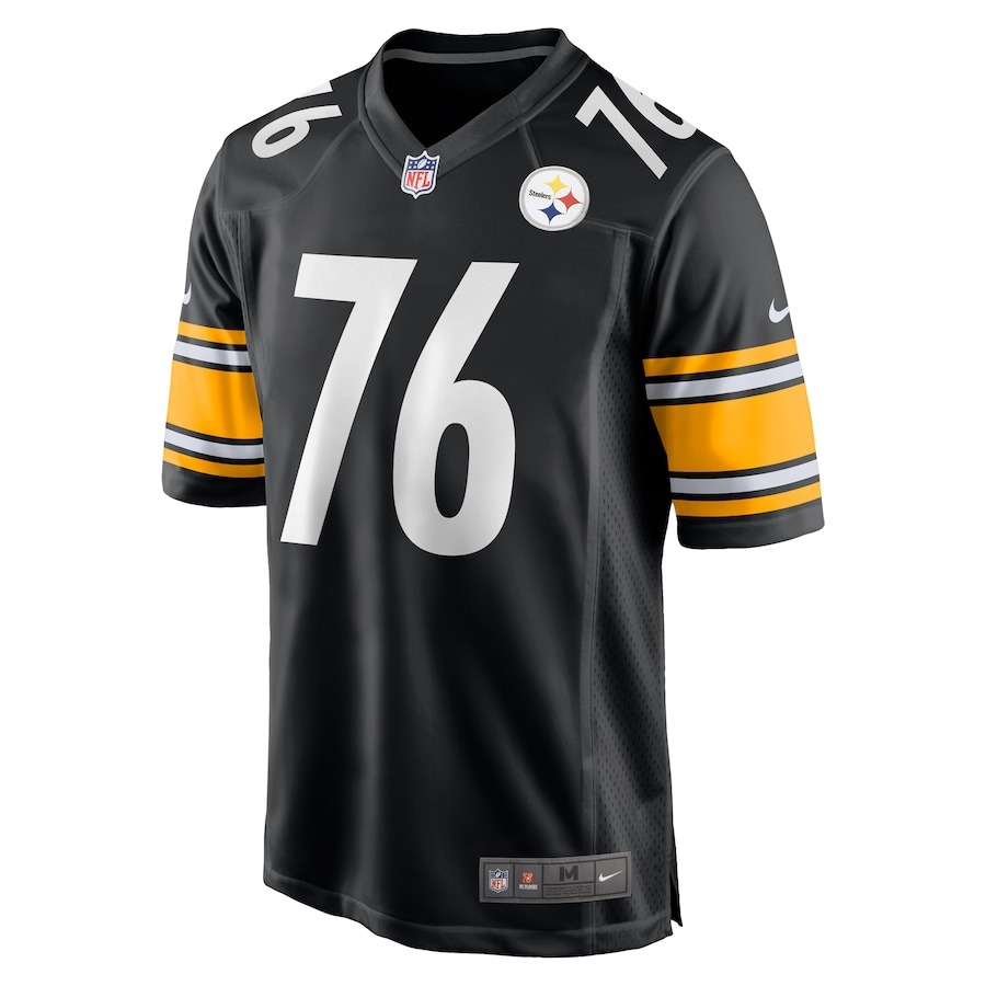 Men's Pittsburgh Steelers Troy Fautanu Nike Black 2024 NFL Draft First Round Pick Player Game Jersey - ujerseystore