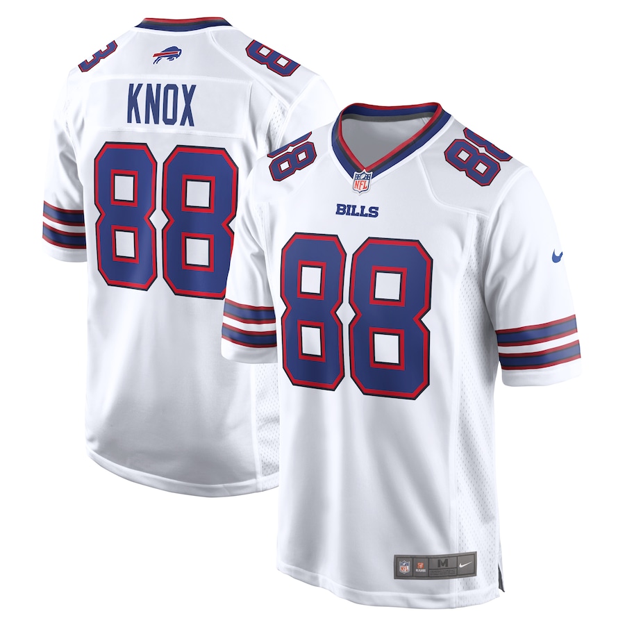 Men's Buffalo Bills Dawson Knox Nike White Away Game Player Jersey - ujerseystore