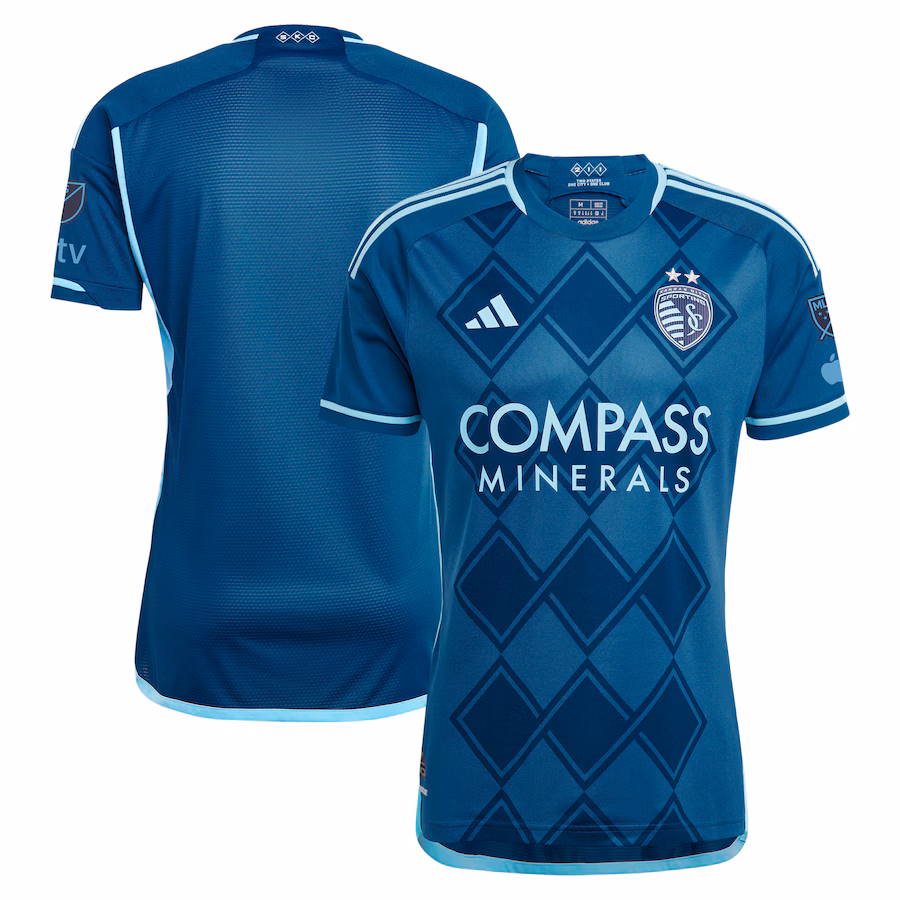 Men's Sporting Kansas City  adidas Navy 2024 Diamonds Our Forever Authentic Jersey - ujerseystore