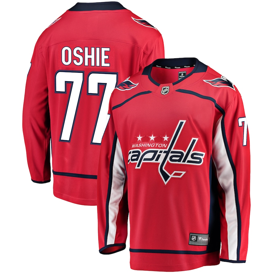 Men's Fanatics TJ Oshie Red Washington Capitals Breakaway Jersey - ujerseystore