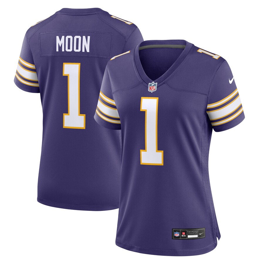 Women's Minnesota Vikings Warren Moon Nike Purple Classic Retired Player Game Jersey - ujerseystore