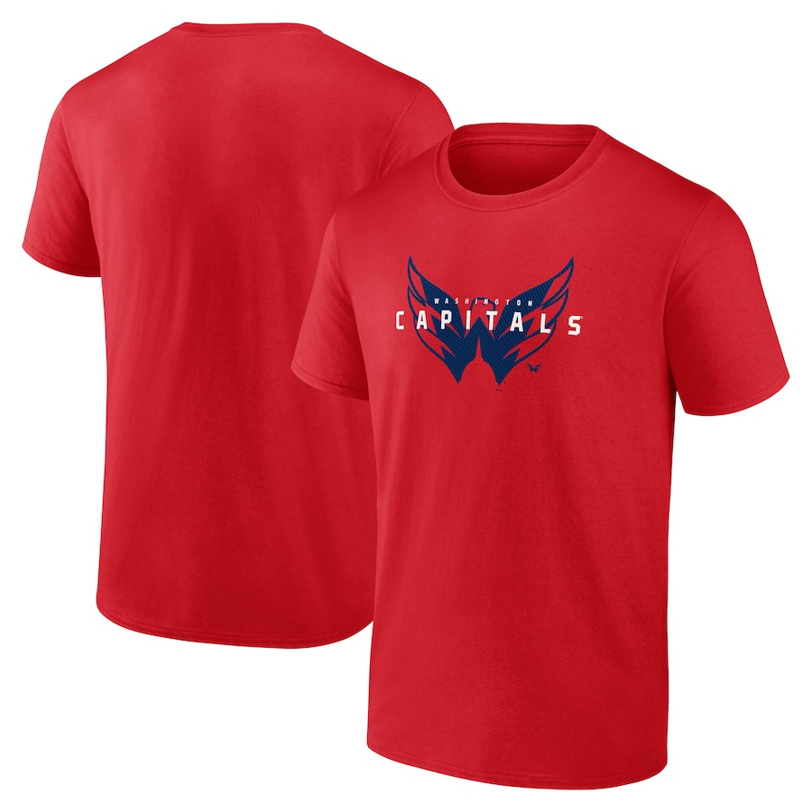 Men's Washington Capitals Red Coordinate T-Shirt - ujerseystore