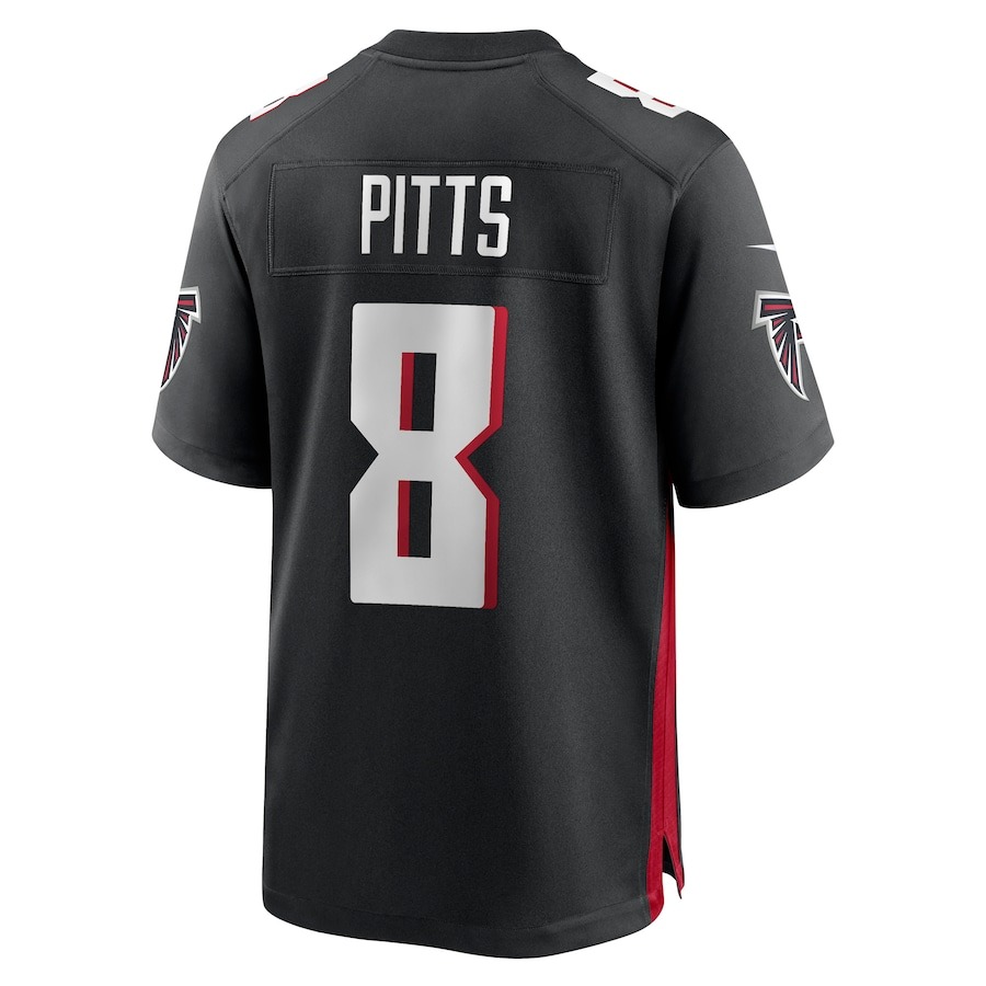 Men's Atlanta Falcons Kyle Pitts Nike Black Game Jersey - ujerseystore