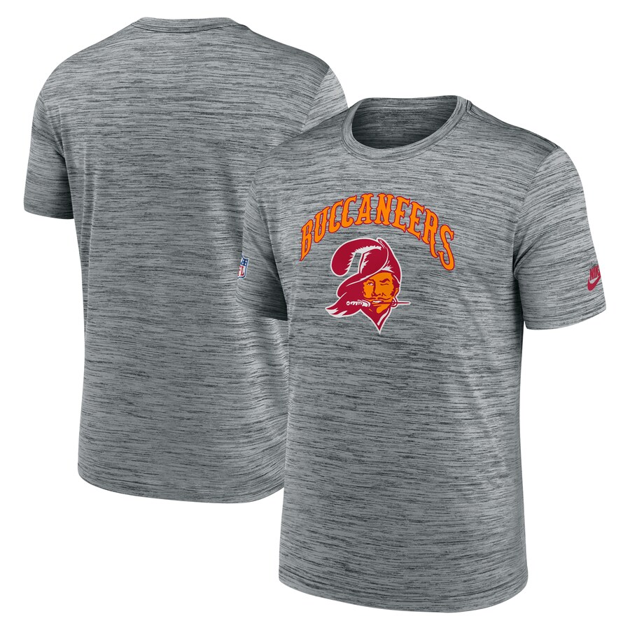 Men's Tampa Bay Buccaneers Nike Gray Velocity Alternate Logo Performance T-Shirt - ujerseystore